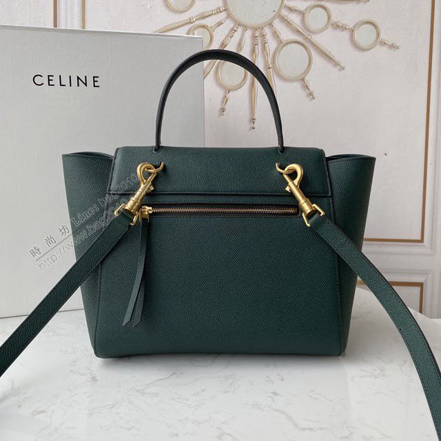 Celine女包 賽琳經典款大號女包 Celine belt bag 掌紋牛皮鯰魚包 189103  slyd2205
